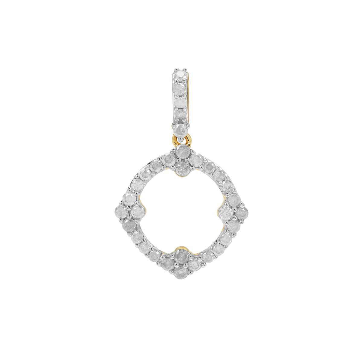 1/2ct GH Diamonds 9K Gold Pendant Gemporia
