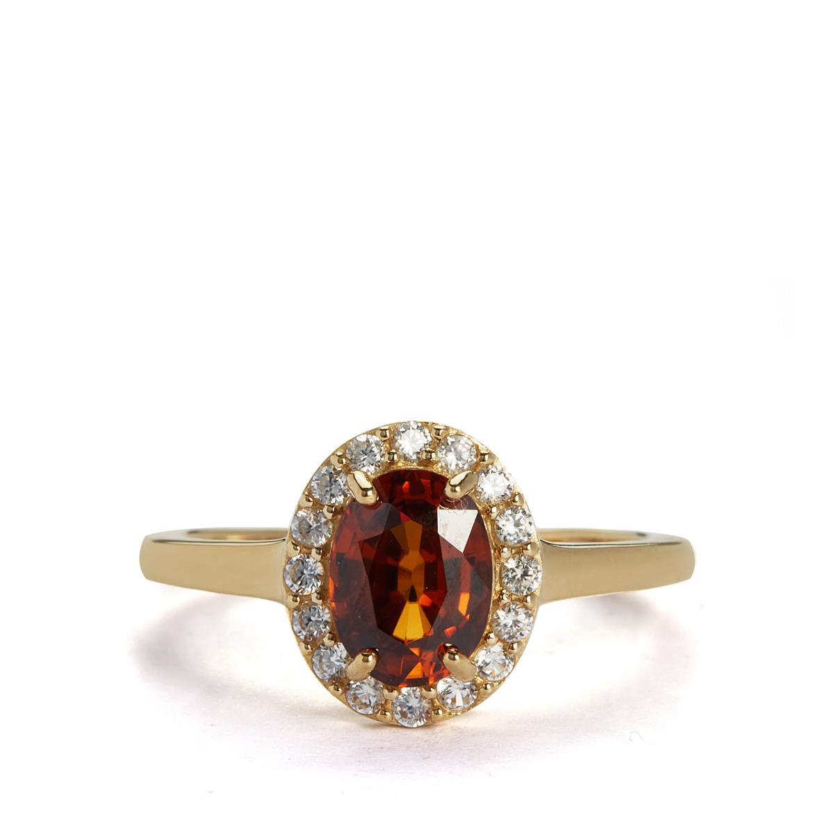 2.25ct Kaduna Champagne & White Zircon 9K Gold Ring | Gemporia