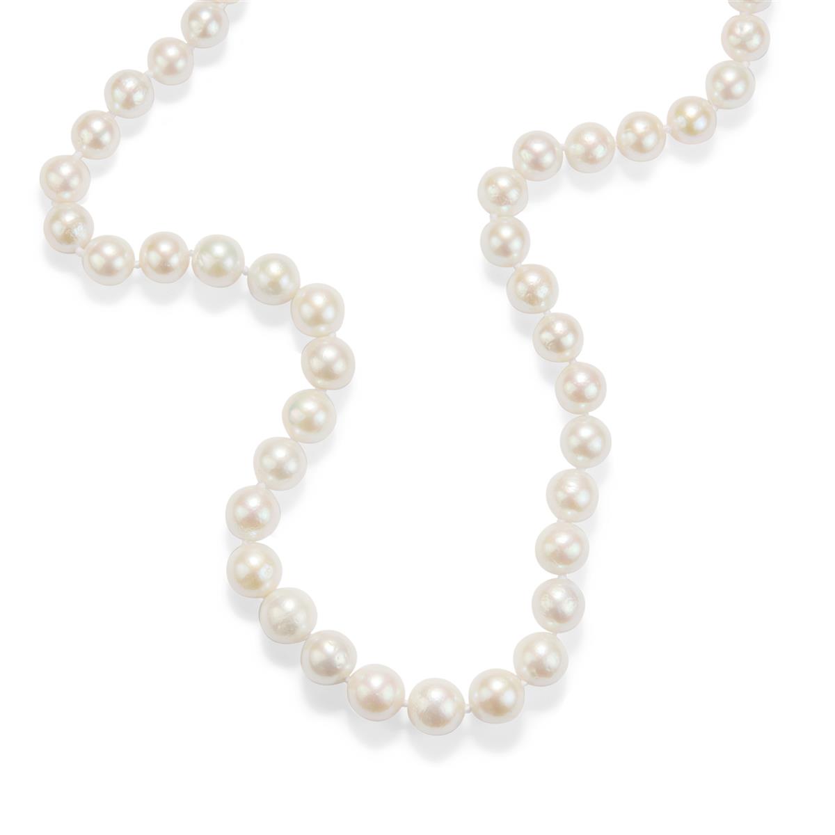 Pearl zircon necklace