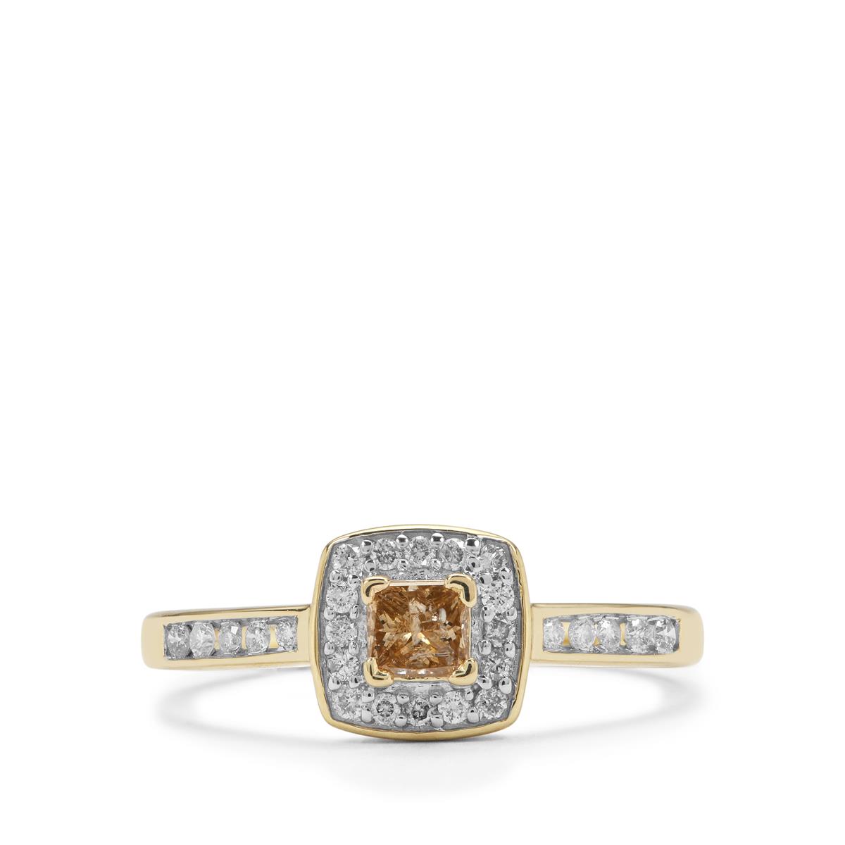 gemporia champagne diamond rings