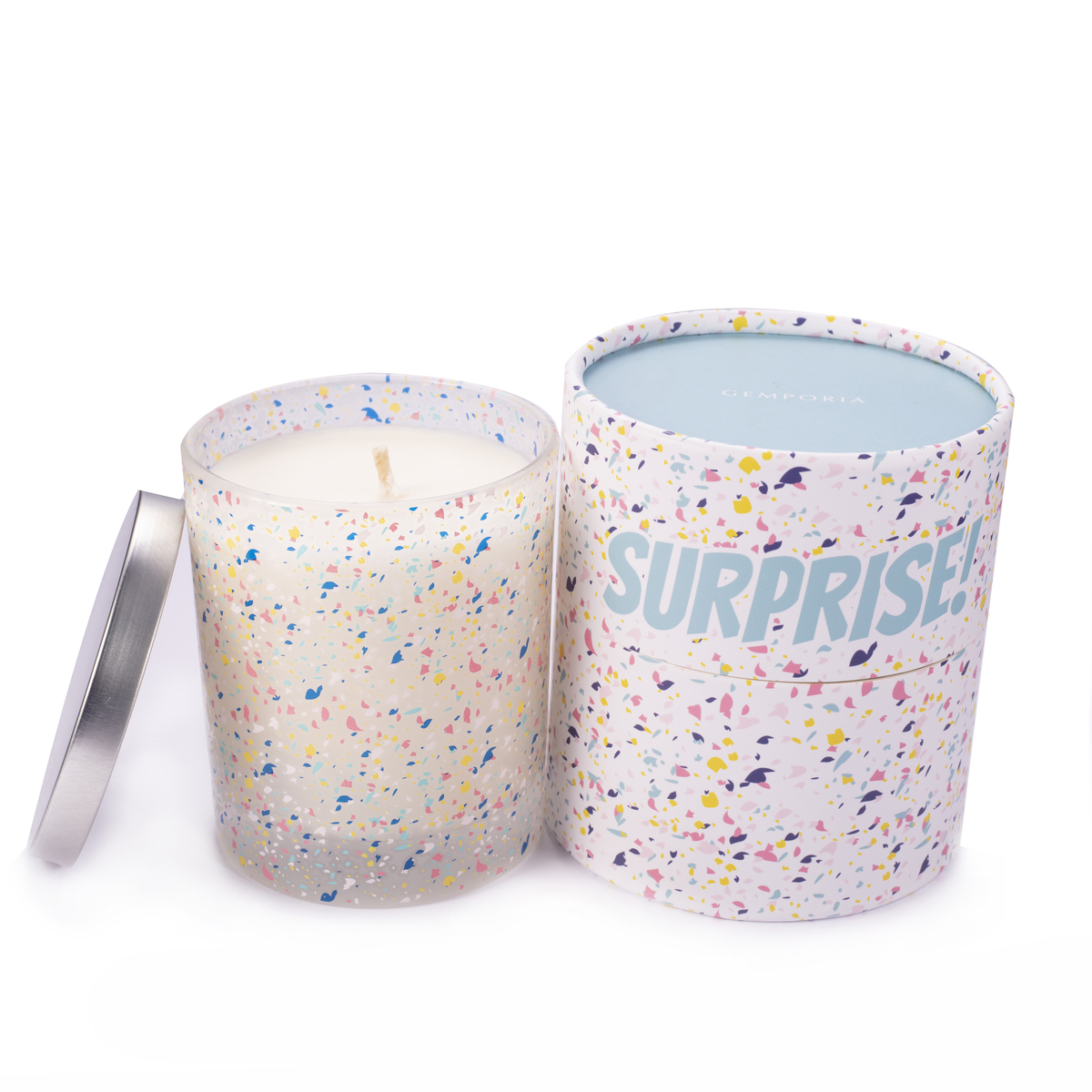 Surprise Candle, White Musk Fragrance with Hidden Piece of Jewellery