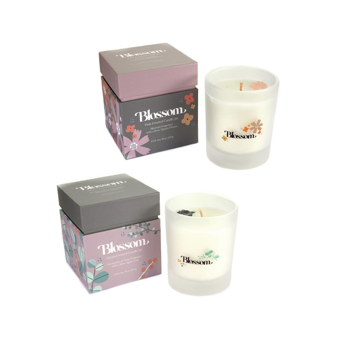 Gem Auras Blossom Candle 2 variations Gemporia