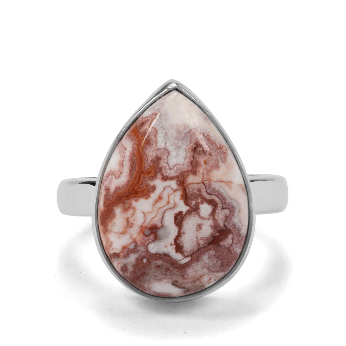 9.86ct Rosetta Jasper Sterling Silver Ring | Gemporia