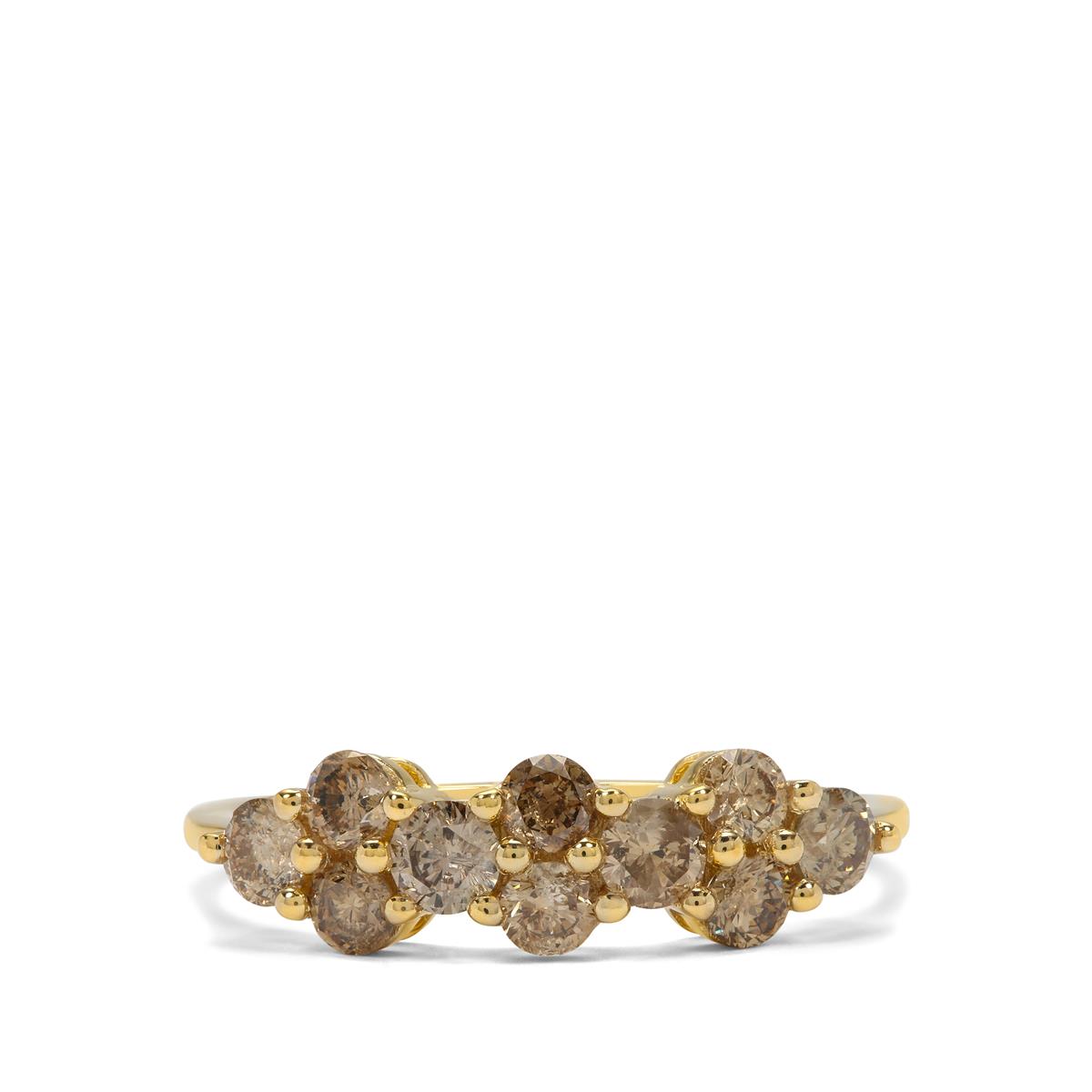 gemporia champagne diamond rings