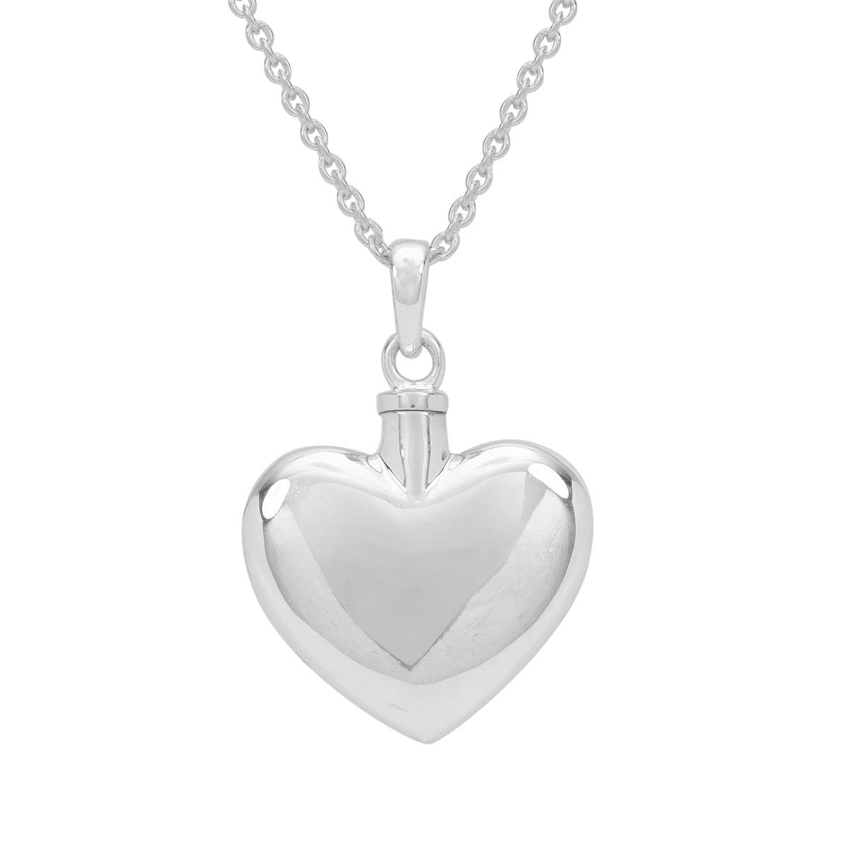 The Eternal Love Heart Perfume Sterling Silver Locket Necklace | Gemporia