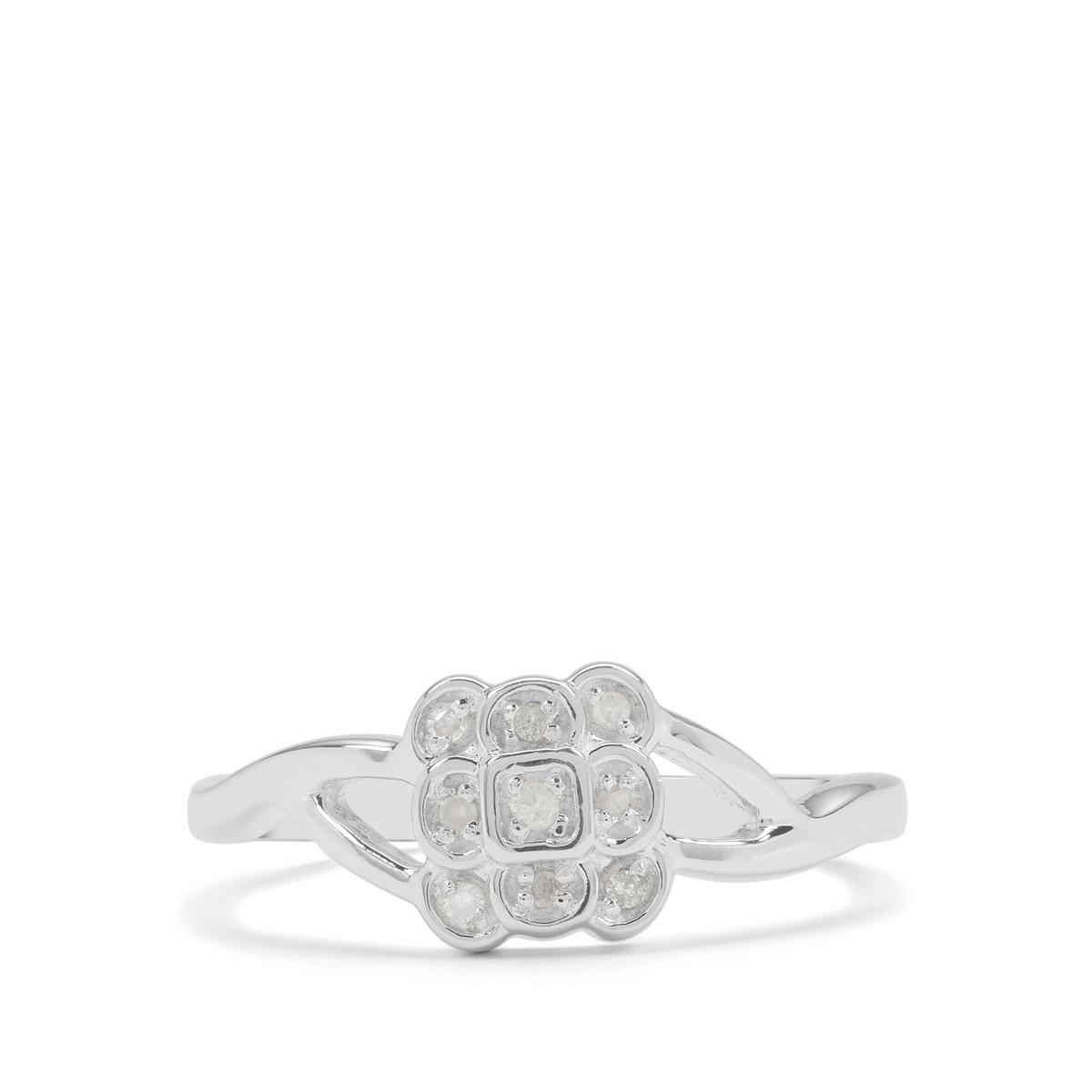 1/20ct Diamonds Sterling Silver Ring Gemporia