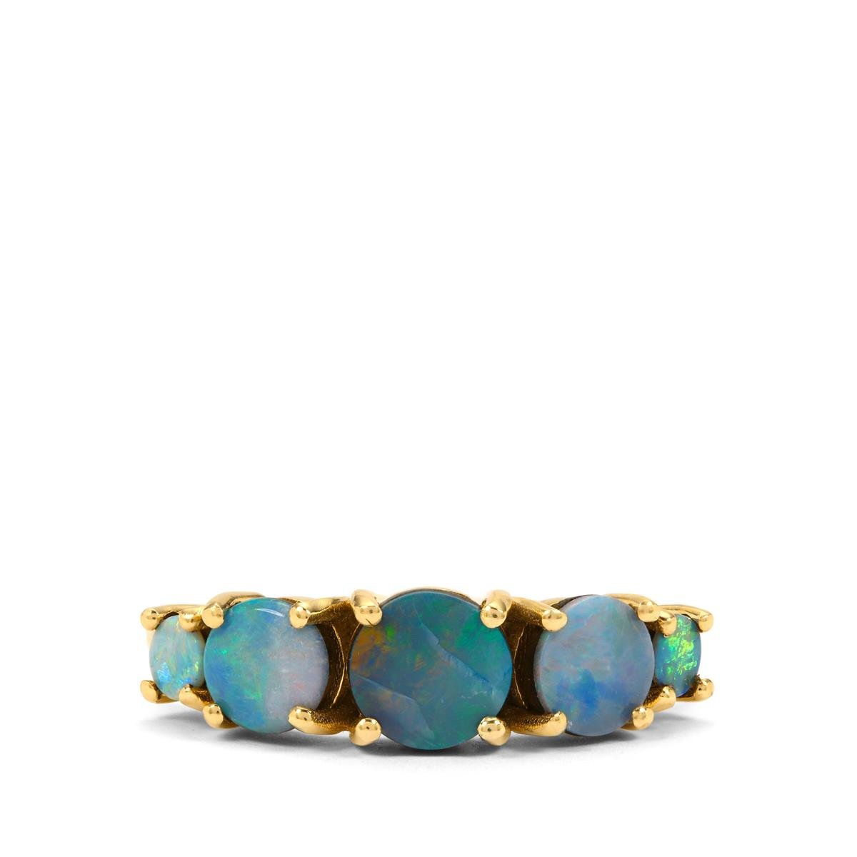 Crystal Opal On Ironstone 9K Gold Ring Gemporia