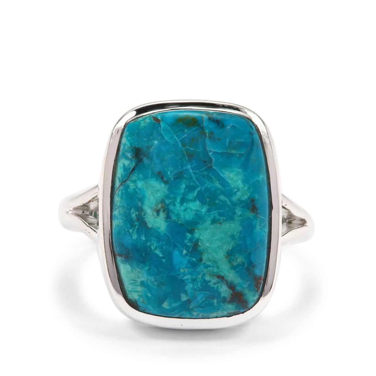 10cts Chrysocolla Sterling Silver Aryonna Ring | Gemporia