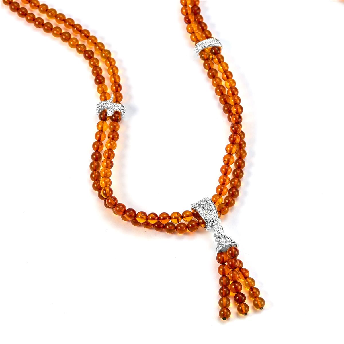 Pelia Amber Tiered Necklace