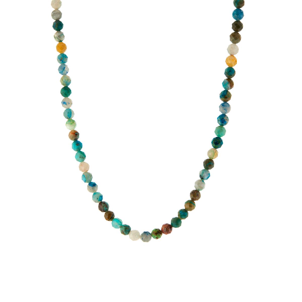 'Colours of Chrysocolla' Necklace in Sterling Silver 140cts | Gemporia