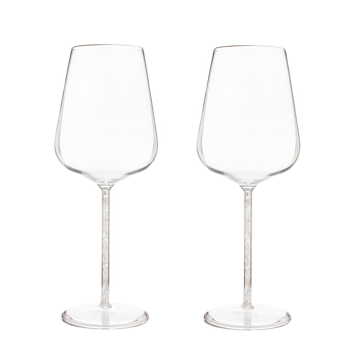 Set of 2 or 4 Aura Crystal Wine Glasses