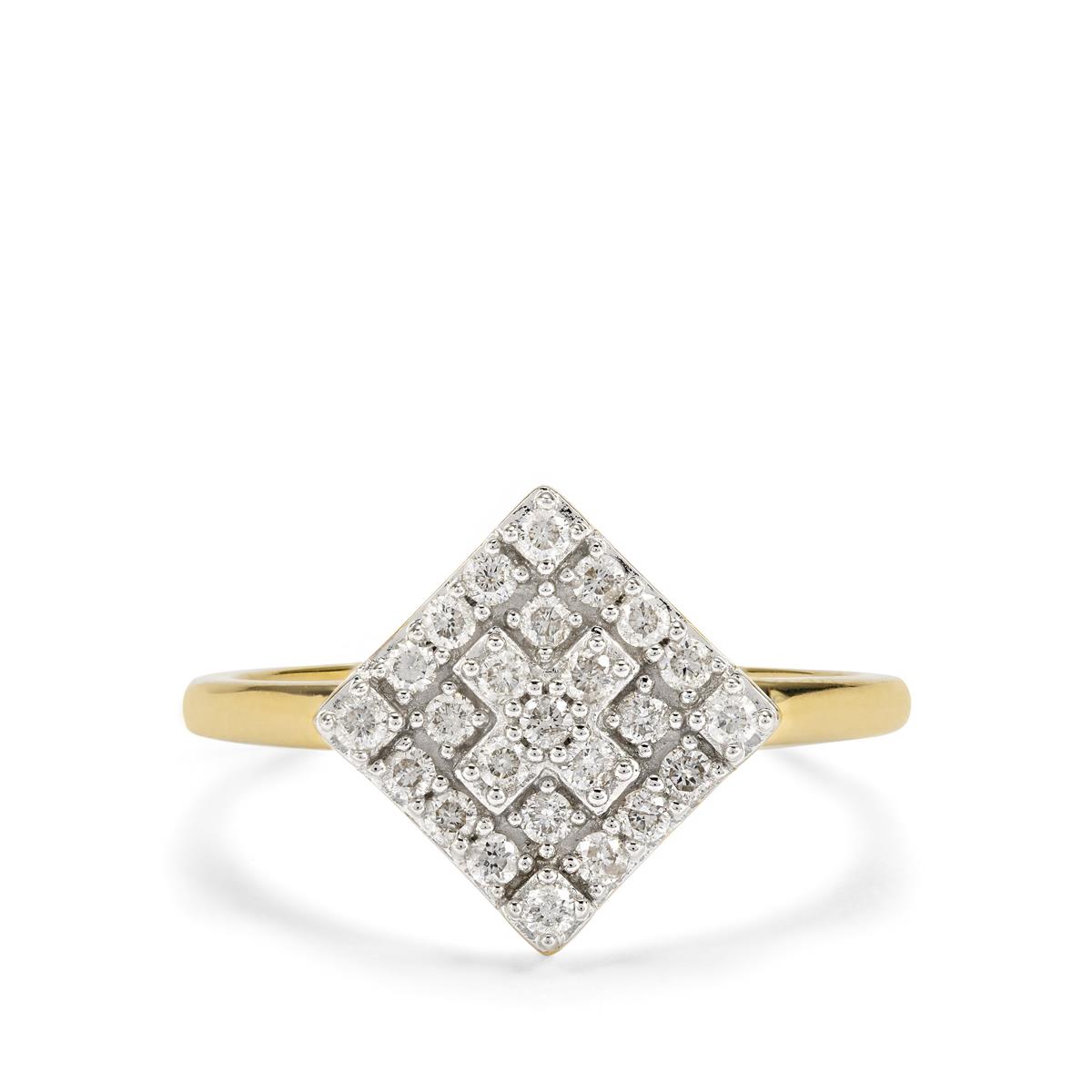 Canadian Diamond Ring in 9K Gold 0.34ct | Gemporia