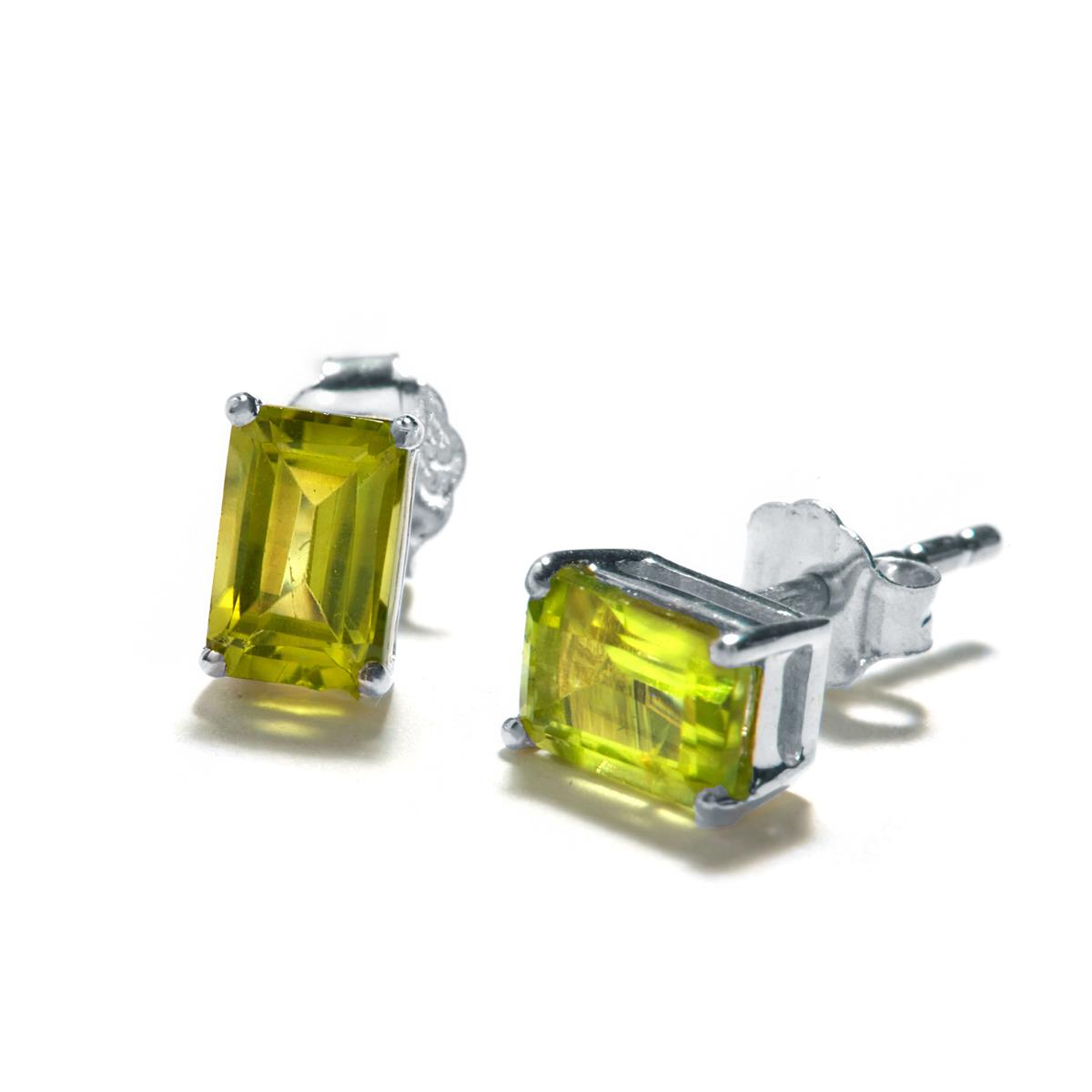Peridot Sterling Silver Earrings Gemporia