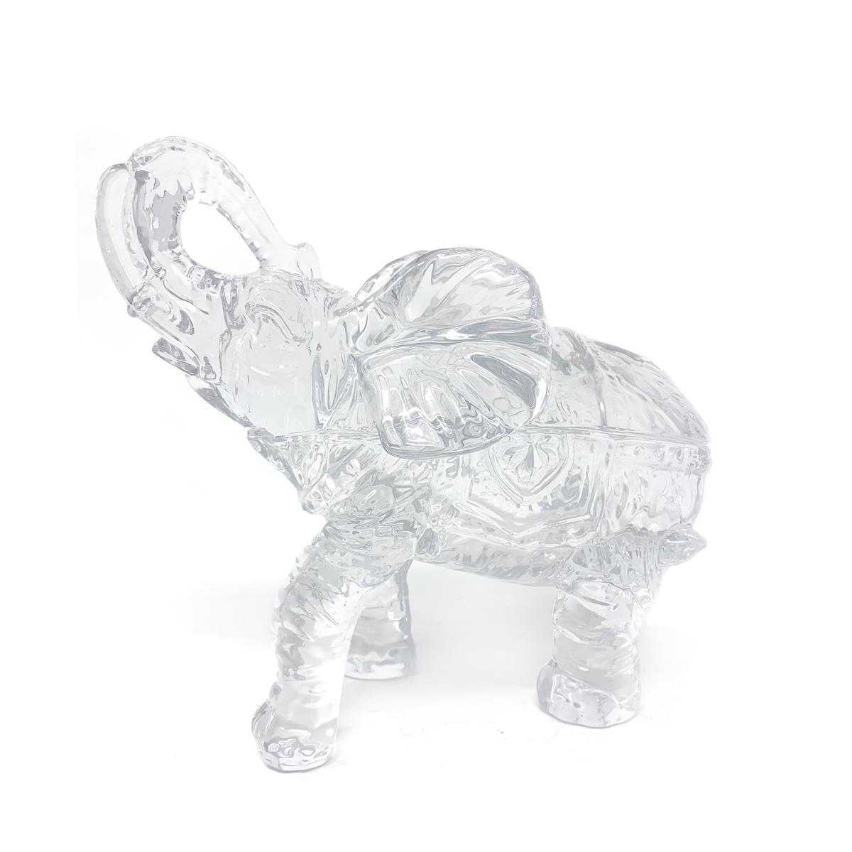 Large Glass Elephant Ornament Gemporia