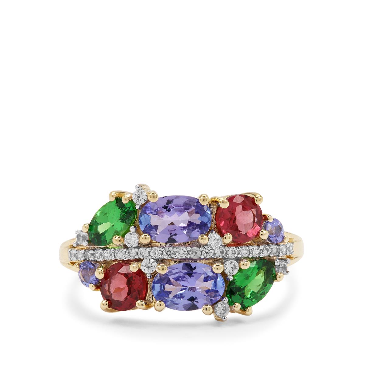 Multi Colour Gemstones 9K Gold Ring ATGW 2.45cts Gemporia