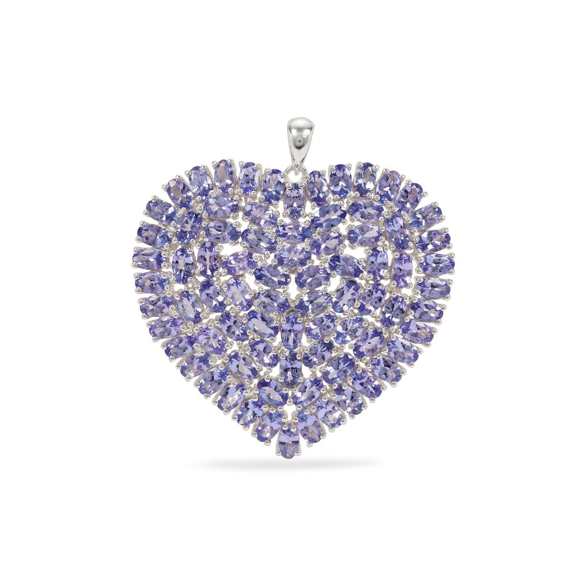 Sterling Silver with Natural Tanzanite Infinity Pendant main image 0