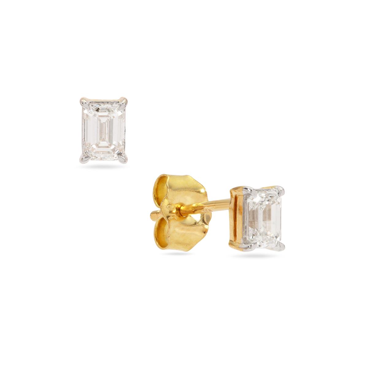 SI Diamond 18K Gold Earrings Gemporia