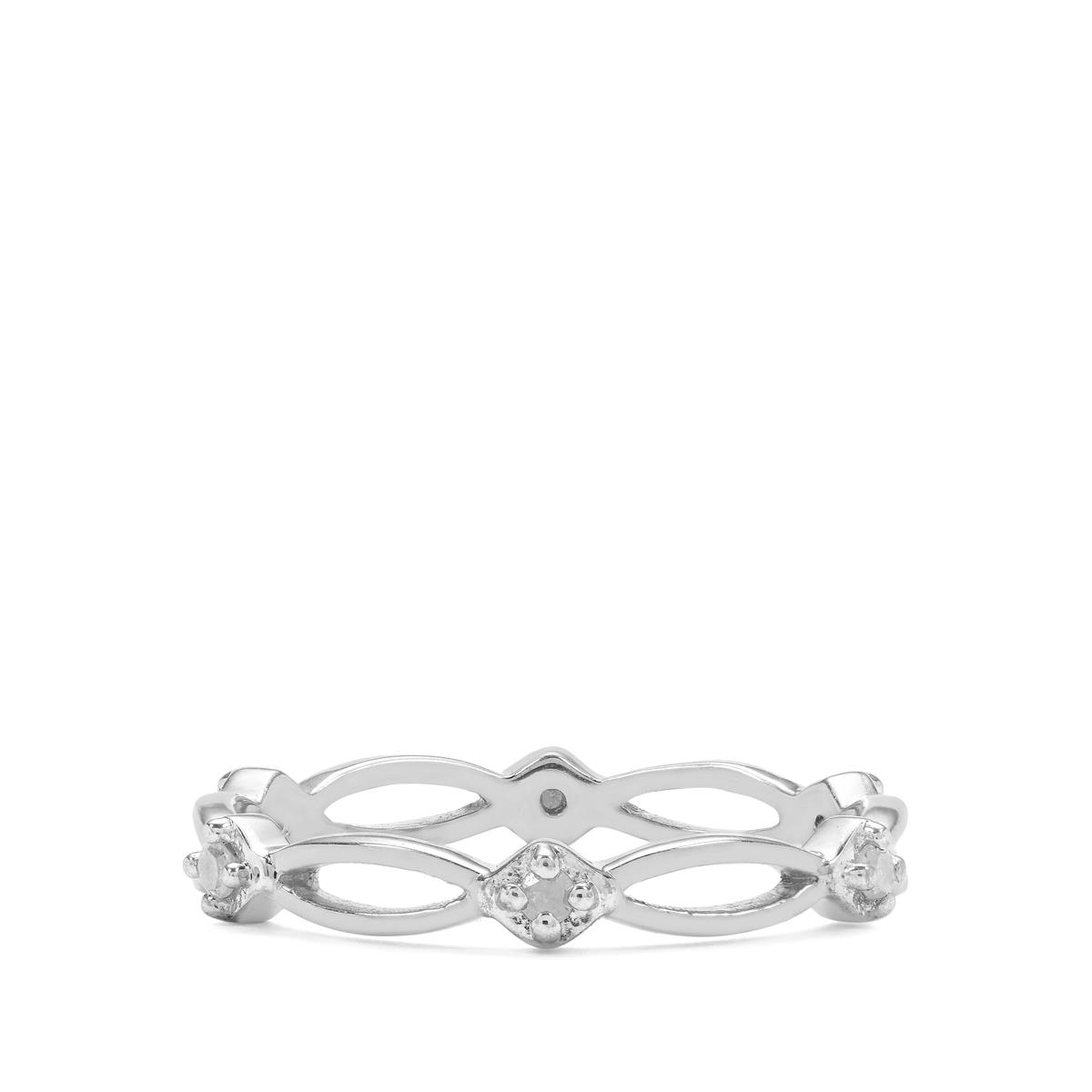 1/10ct Diamond Sterling Silver Ring | Gemporia