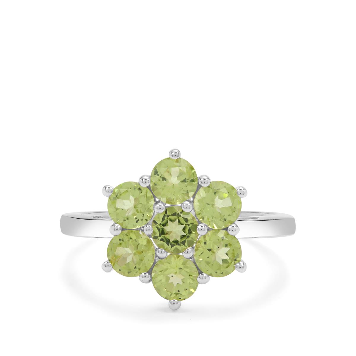 Changbai Peridot Sterling Silver Ring Gemporia