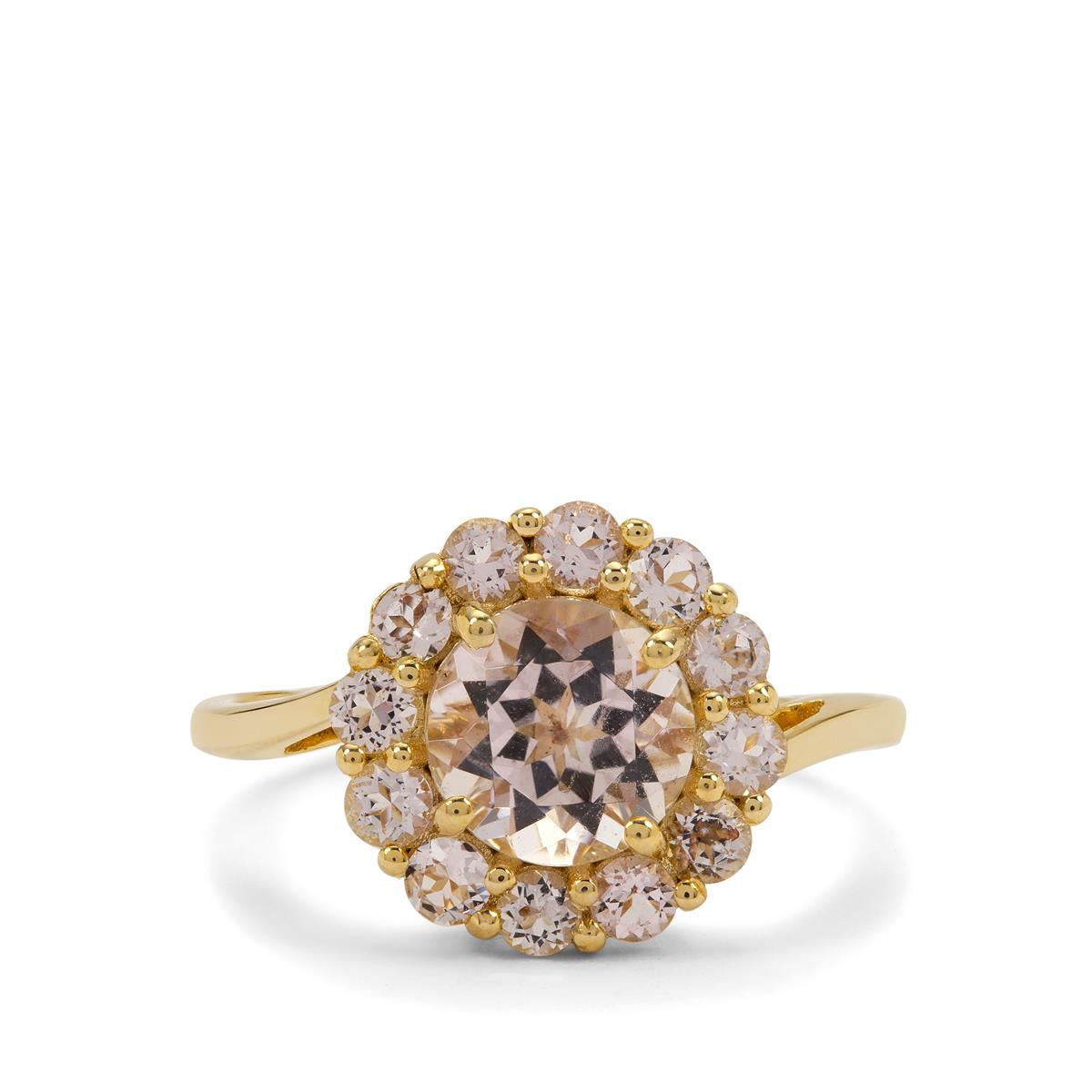 2ct Idar Pink Morganite 9K Gold Ring | Gemporia