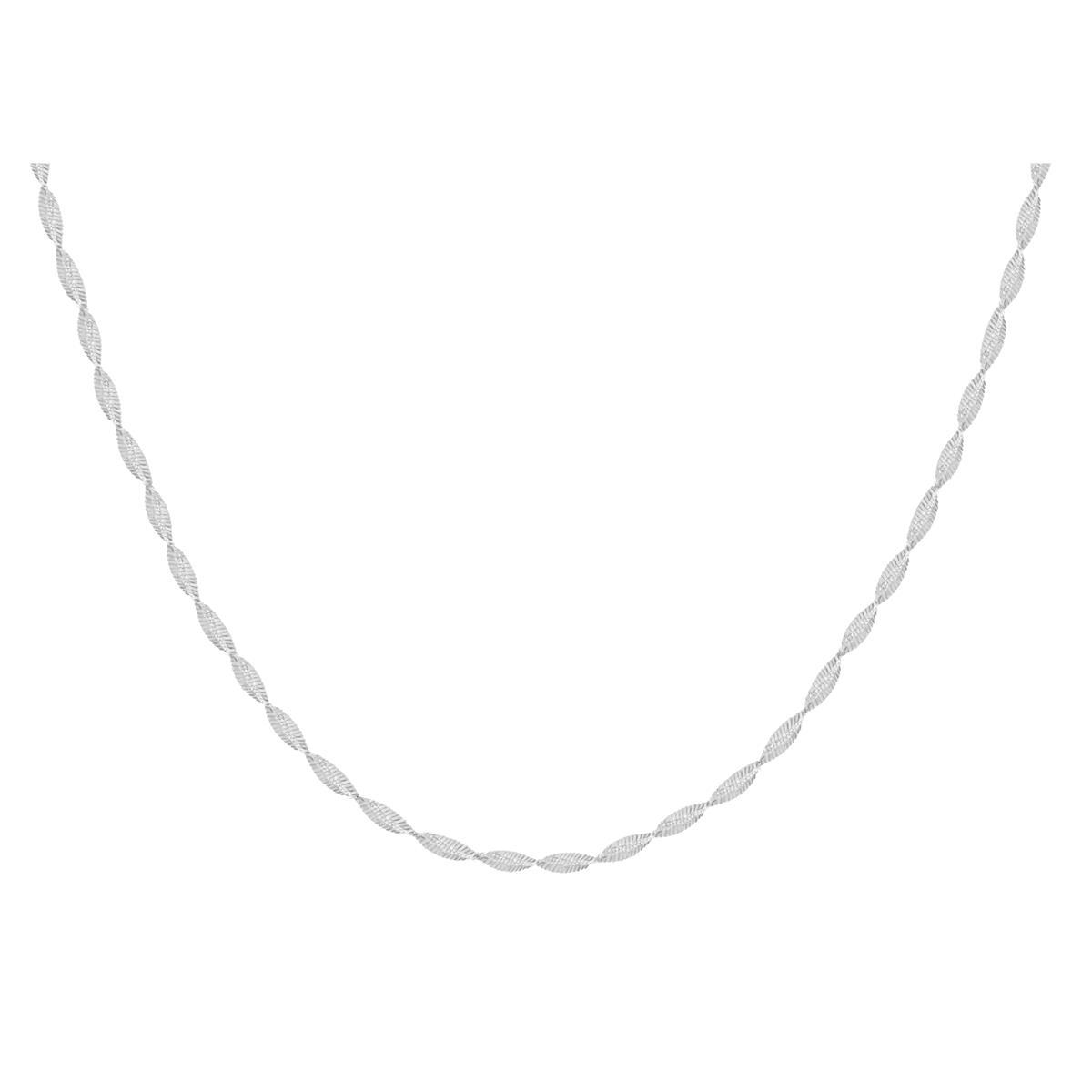 Twisted Chain Necklace in Sterling Silver Gemporia
