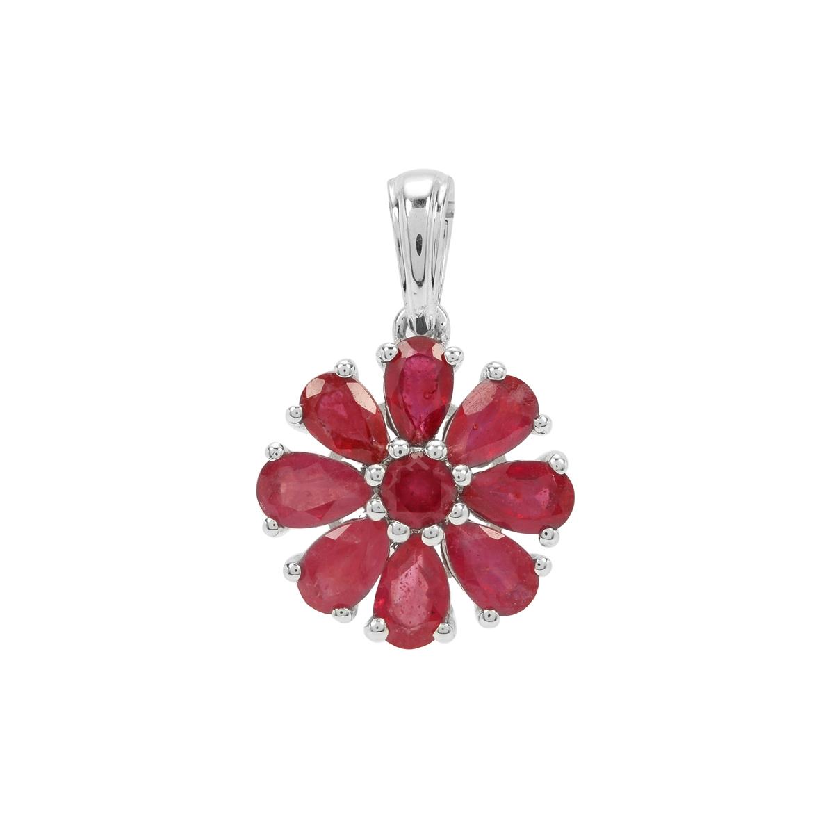 Ruby Sterling Silver Pendant | Gemporia