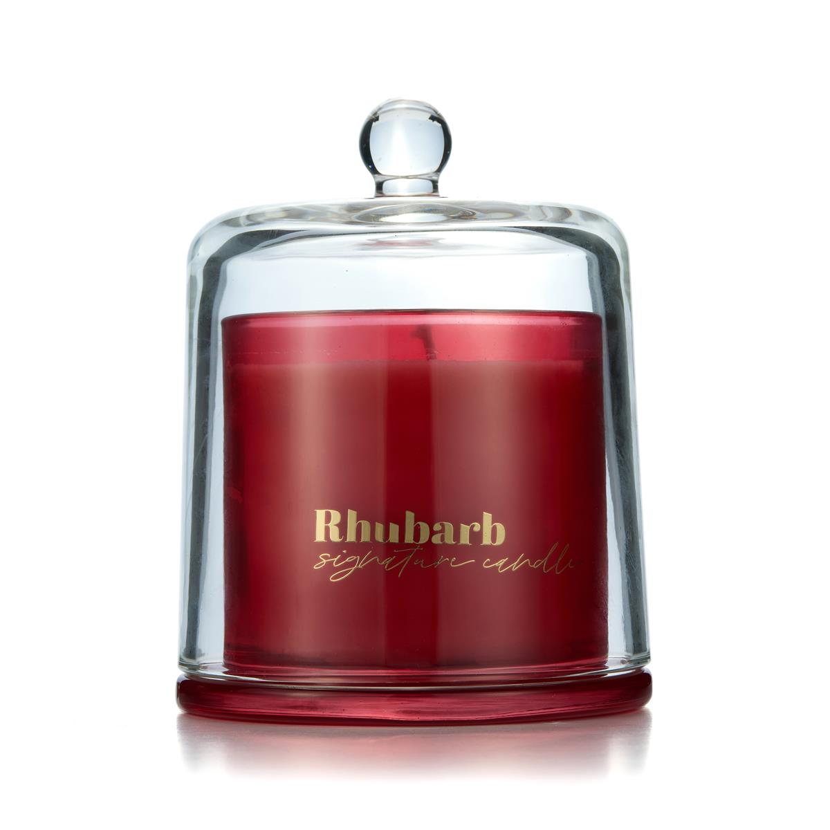 Gem Auras Signature Candle Rhubarb Gemstones ATGW 30cts