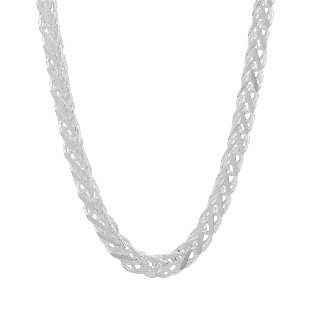 18 Sterling Silver Dettaglio Diamond Cut Spiga Chain 4.82g | Gemporia