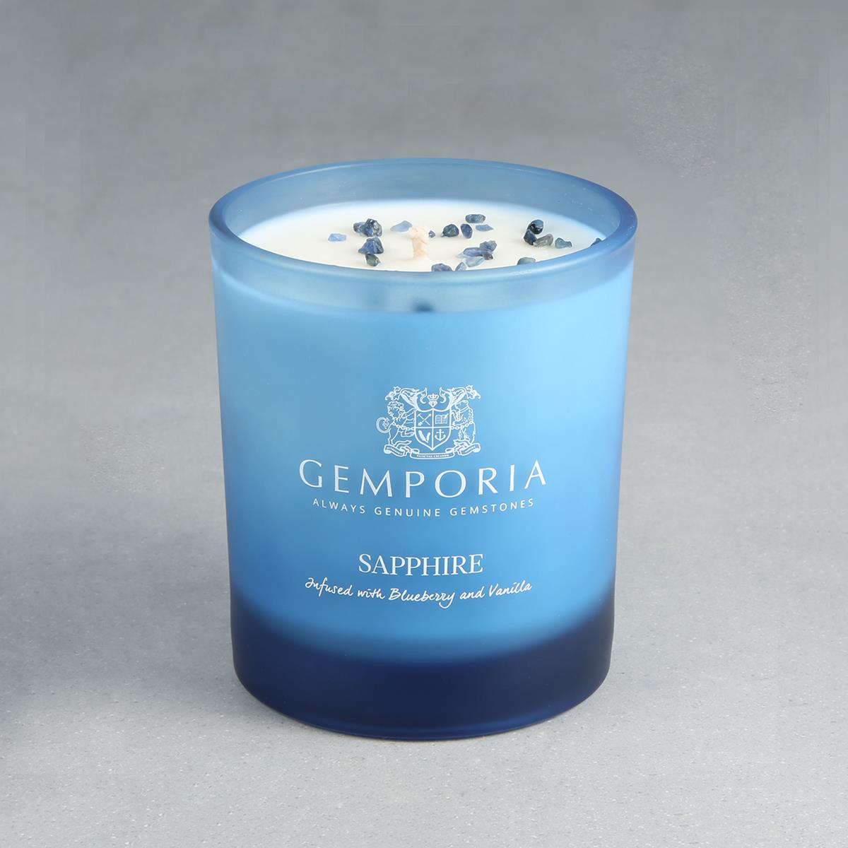 Birthstone Range Sapphire Candle, Blueberry and Vanilla Fragrance