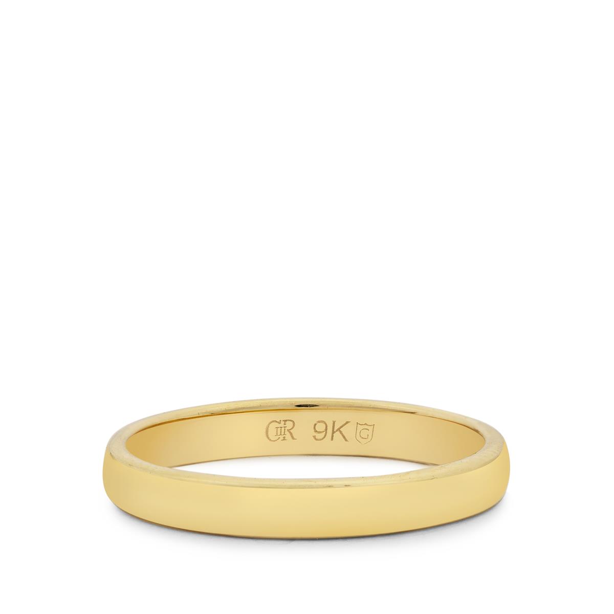 'The Coronation Gold Band' 9K Gold Ring | Gemporia