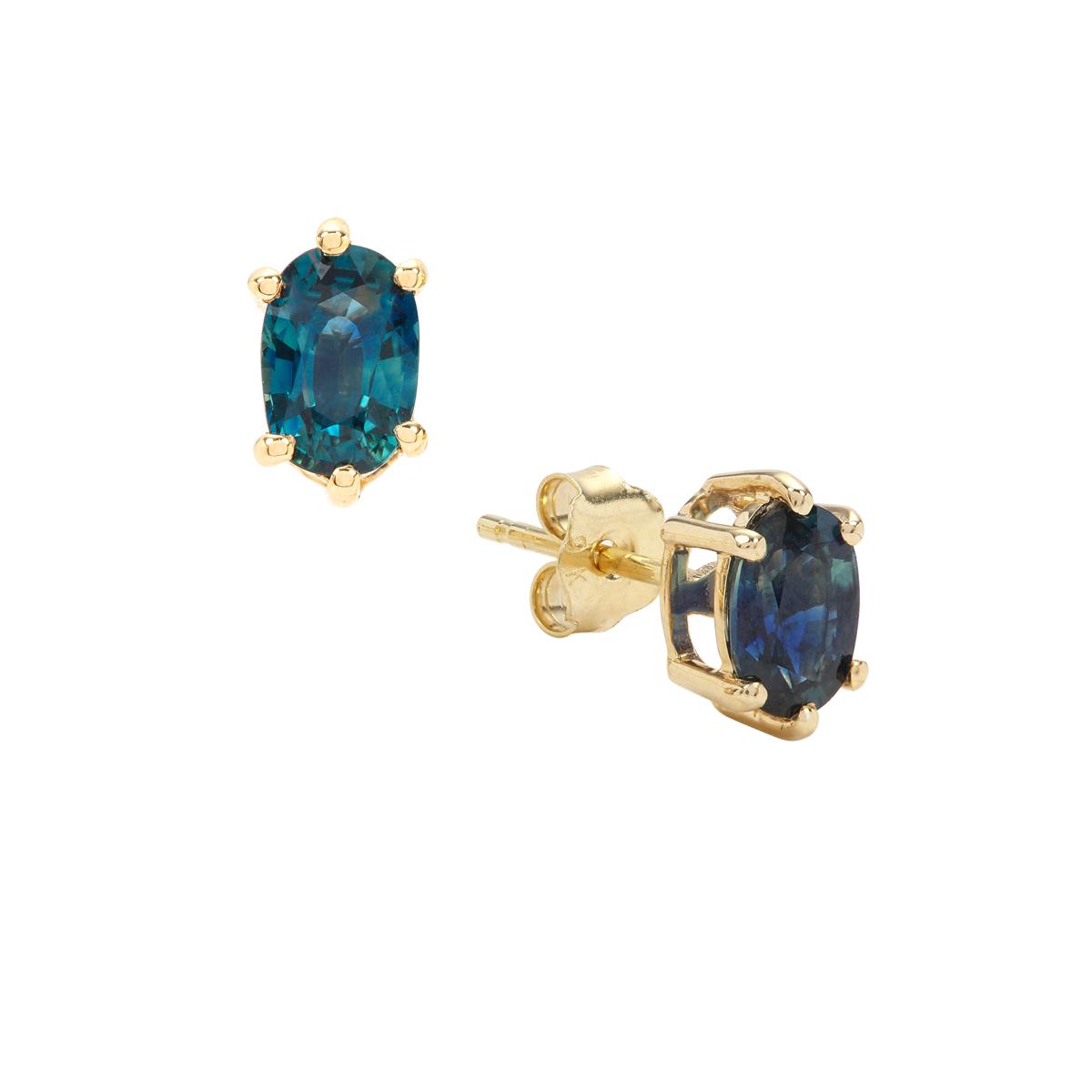 Sold at Auction: Pair of 9.65ct Royal Blue Sapphire Platinum Earrings.  Eighteen Square Cushion Cut Sapphires. Comes With Certificate of Valuation  of $23,000. Free Express Delivery With Insurance Australia Wide.