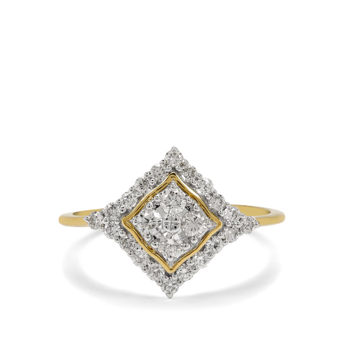 1/2ct Argyle Diamonds 9K Gold Ring Gemporia