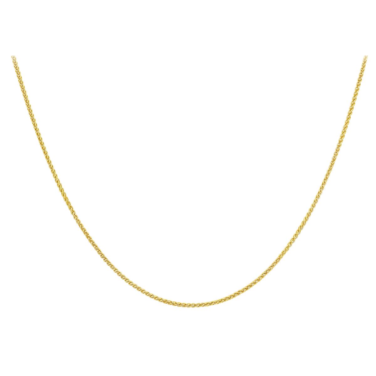 Spiga Chain in 18K Gold 46cm/18' | Gemporia