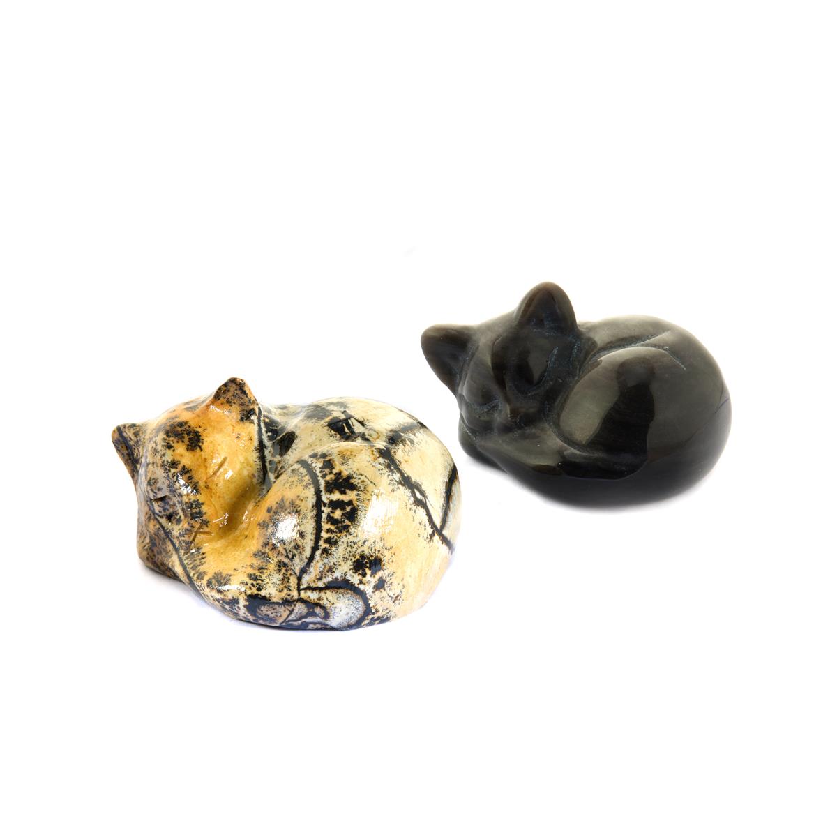 JFSM INC. 3" Sleeping Cat Curled Up Hand Painted Mini - View #10