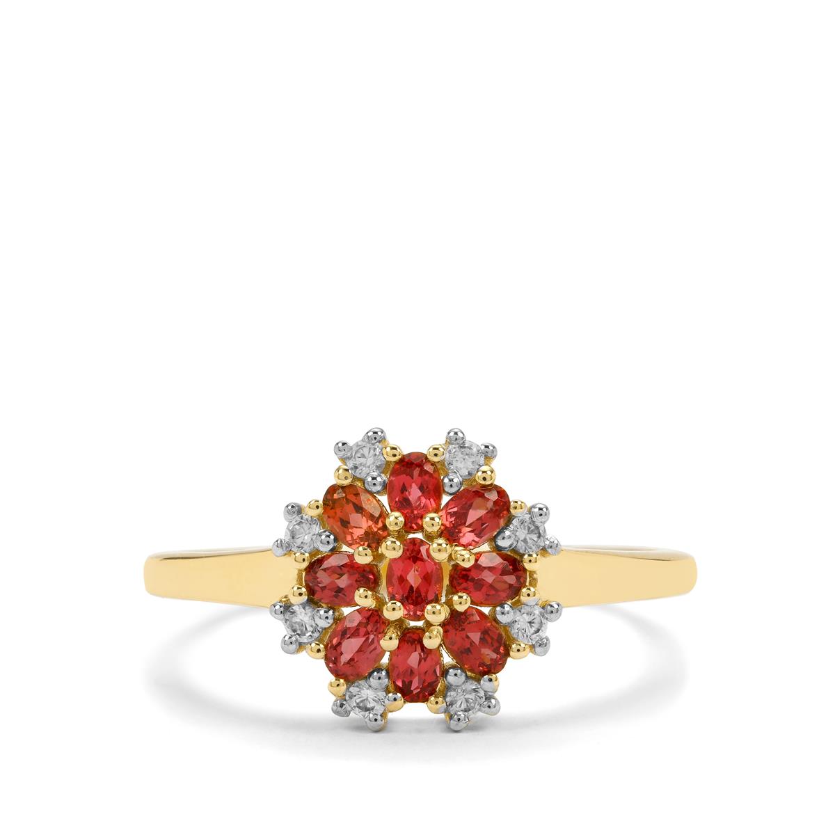 Jedi Spinel & 18k Gold Chain Ring main image 1