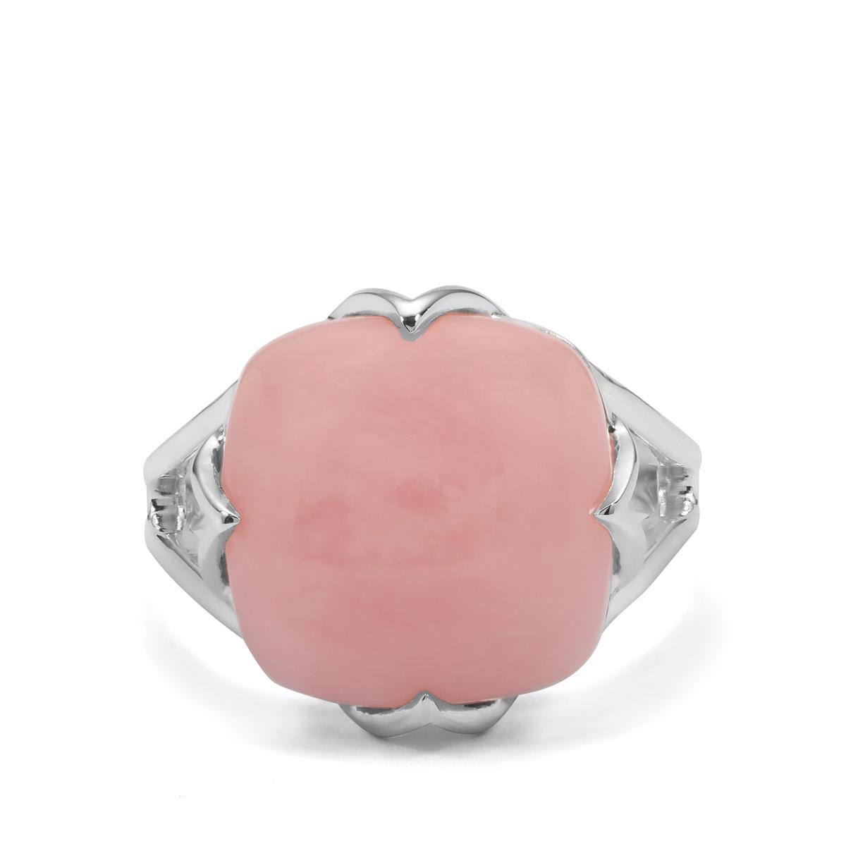 Peruvian Pink Opal Ring in Sterling Silver 6.70cts | Gemporia