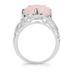 Rose Quartz Ring in Sterling Silver 6.43cts | Gemporia