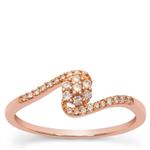 1 8ct Pink Diamond 9K Rose Gold Ring