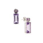 Rose de france hot sale amethyst earrings