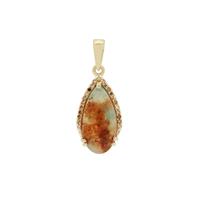 Aquaprase™ Pendant with Champagne Diamond in 9K Gold 4.60cts