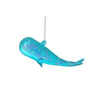 Hanging Glass Whale Decoration 