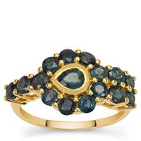 Natural Nigerian Blue Sapphire Ring in 9K Gold 2.70cts