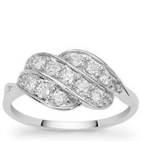 Flawless Diamonds Ring in 9K White Gold 0.51ct