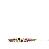 Multi-Colour Tourmaline Bracelet in Sterling Silver 20cts