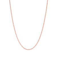 22" 9K Rose Gold Tempo Rope Chain 4.35g