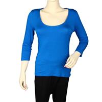 Destello Everyday Scoop Neck Jersey Modal 3/4 Sleeve Top (Choice of 8 Sizes)