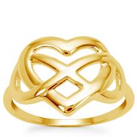 Infinity Ring in Gold Plated Sterling Silver