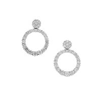 Diamonds Earrings in Platinum 950 1cts 