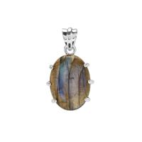 Canadian Labradorite Pendant in Sterling Silver 19cts