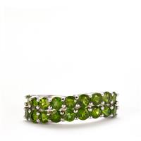 Chrome Diopside Ring in Sterling Silver 2.40cts